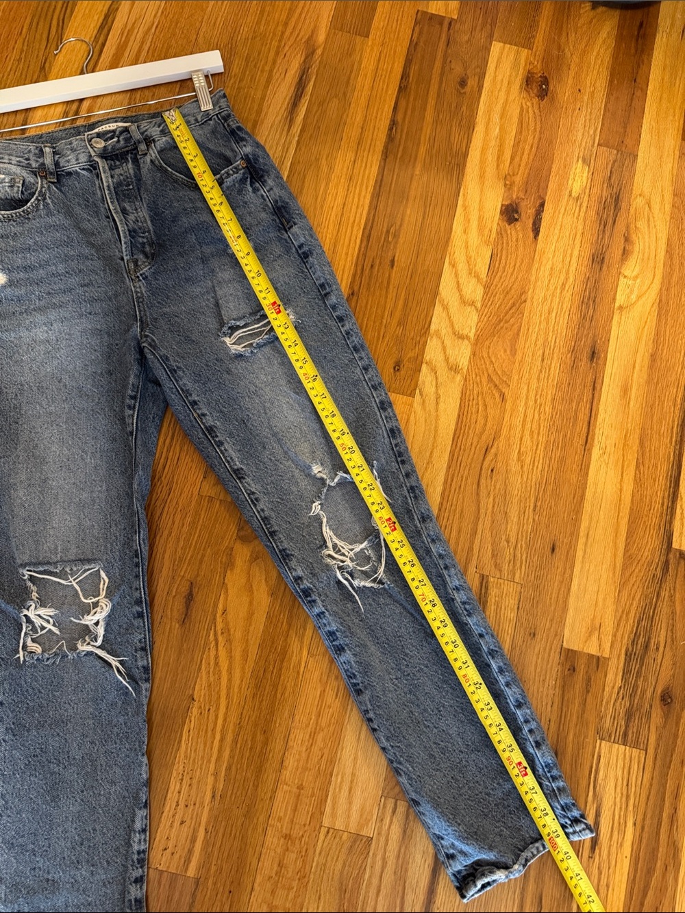 PacSun Distressed Light Blue Dad Jeans size 27 - Picture 7 of 14